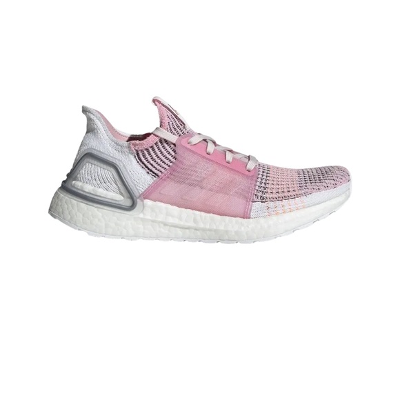 Adidas Women's Pink and White Running Shoes - Picture 1 of 2